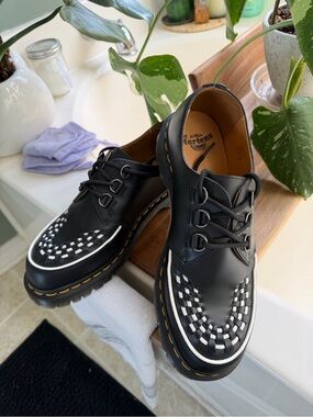 Dr Martens Ramsey Smooth Leather Creepers Size 10 Women's